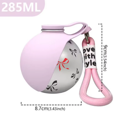 🐾 Portable Dog Water Bottle with Bowl Leakproof , Outdoor Travel Water Bottle for Pets