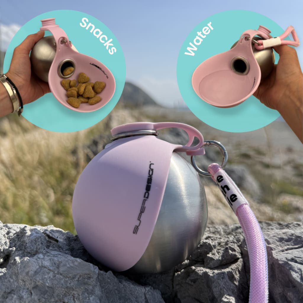 🐾 Portable Dog Water Bottle with Bowl Leakproof , Outdoor Travel Water Bottle for Pets